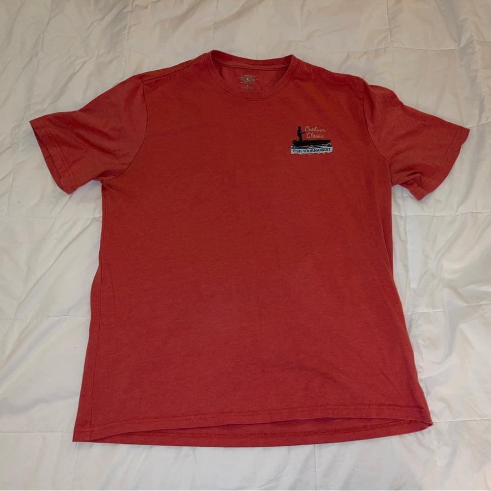 Bass & Co Outdoor River Outdoor Classic Fish Tournament T-Shirt Size Large